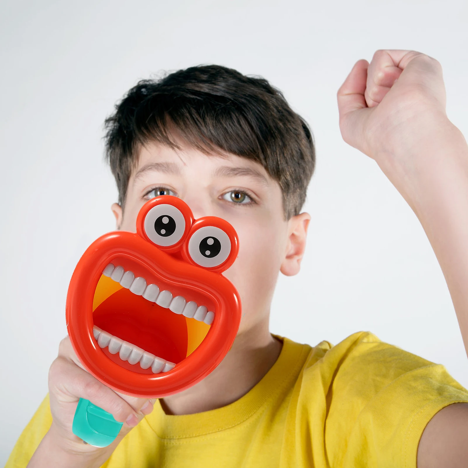 

1pc Voice Changer Cartoon Design Kids Sound Amplifier Toy Plastic Funny Speaker Trumpet Novelty Stage Props Loudspeaker
