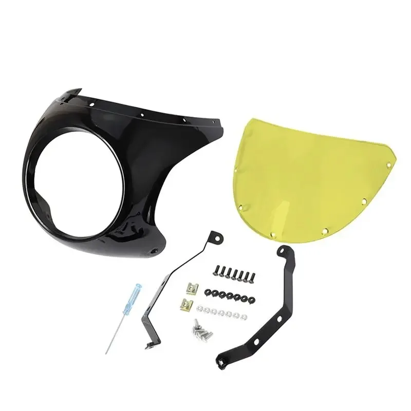 AMEXIAOXU  Motorbike Contrasting Color Windscreen For Motorcycle Windshield Fairing Protector Universal