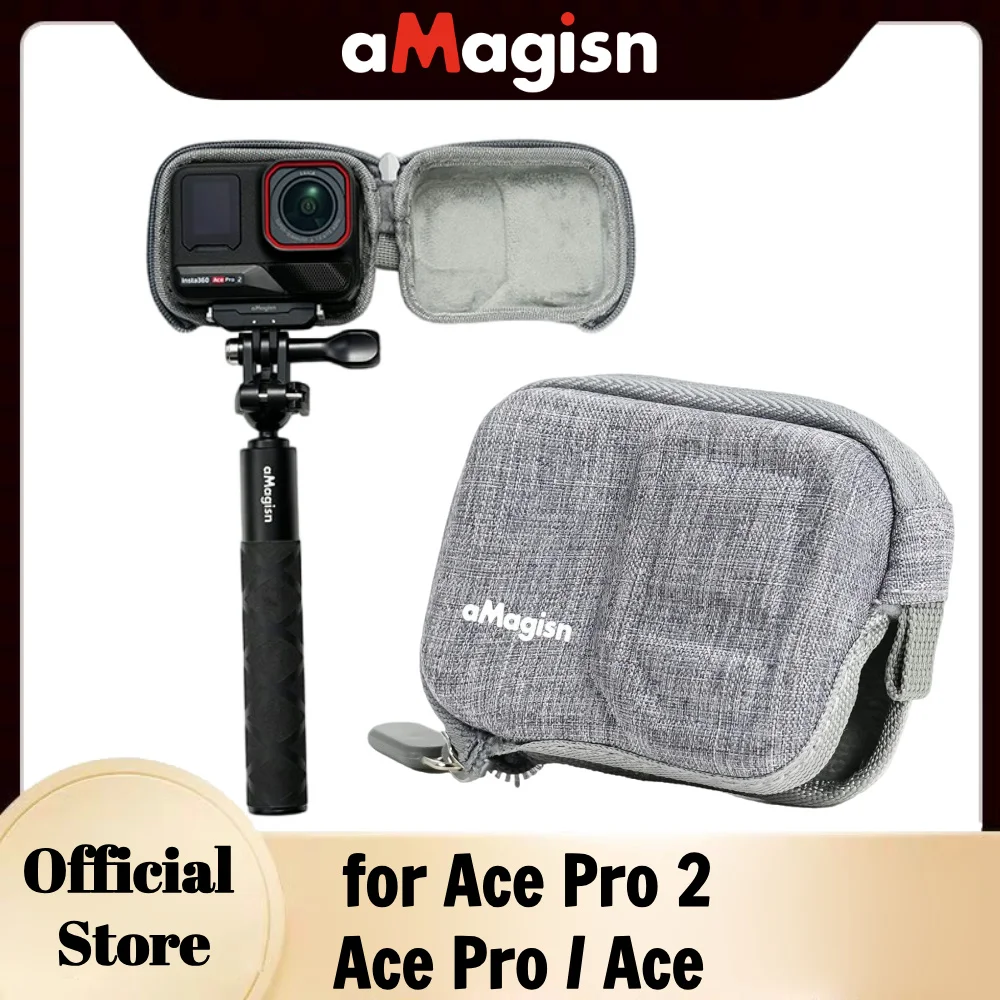 aMagisn Mini Protective Bag for Insta360 Ace Pro 2 / Ace Pro / Ace ，Carrying Case Storage Box For Insta 360 AcePro 2 Accessories