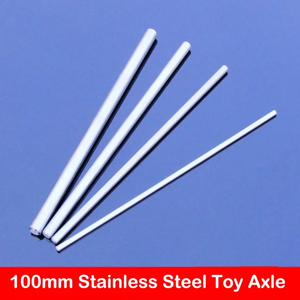 5PCS Mini 2/3/4/5/6/8mm Shaft Rigid Shaft Toy Car Gear Wheel Axle 100mm/200mm for Accessories Electric Drive Shaft Rust-proof