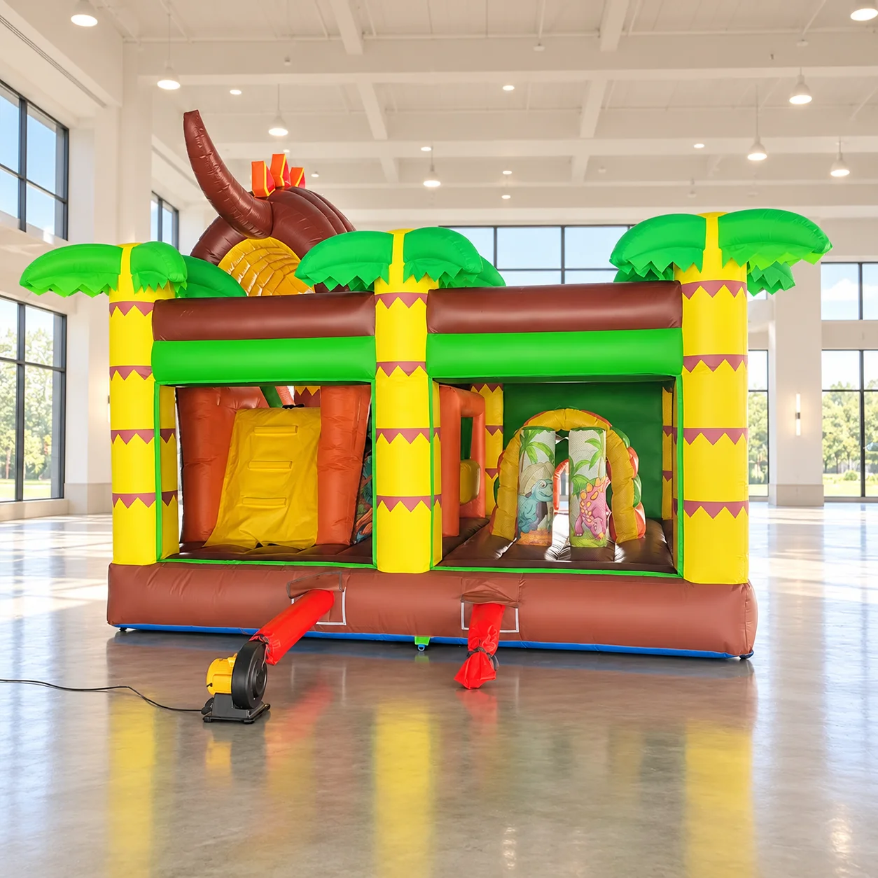 Inflatable castle slide game made of high-strength commercial PVC material | can be customized according to drawings