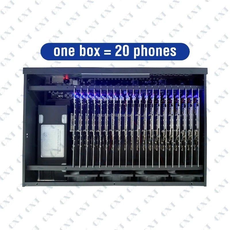 PHONEFARM BOX WITH OTG Ethernet Click Farm SYSTEM PHONE FARM MACHINE S20+ S20 S21 Note20 Note10 N10 Note8 S8 MOTHERBOARD DEVICE