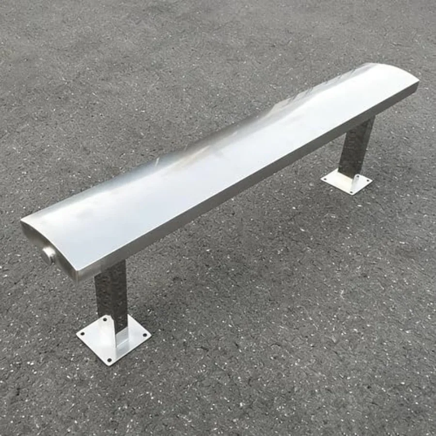 

Outdoor Benches, Weatherproof Metal Park Bench.Heavy Duty Stainless Steel Park Benches for Outside, Outdoor Backless Bench Seat