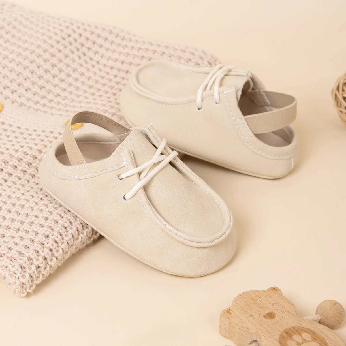 Baby Soft Sole Moccasins Infant Toddler First Walker Shoes Non-slip Suede Loafers Slip-on Slingback Shoes for Boys Girls 0-18M