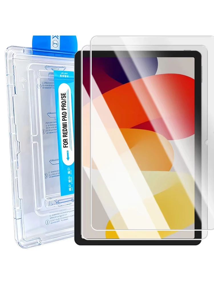 Łatwy w montażu ochraniacz ekranu ze szkła hartowanego do Redmi Pad 2 SE 8.7 Pro 5G Pro12.1 2024 SE 11 Xiaomi Pad 8 7 5 6 6S Pro 12.1 — zdjęcie produktu 7