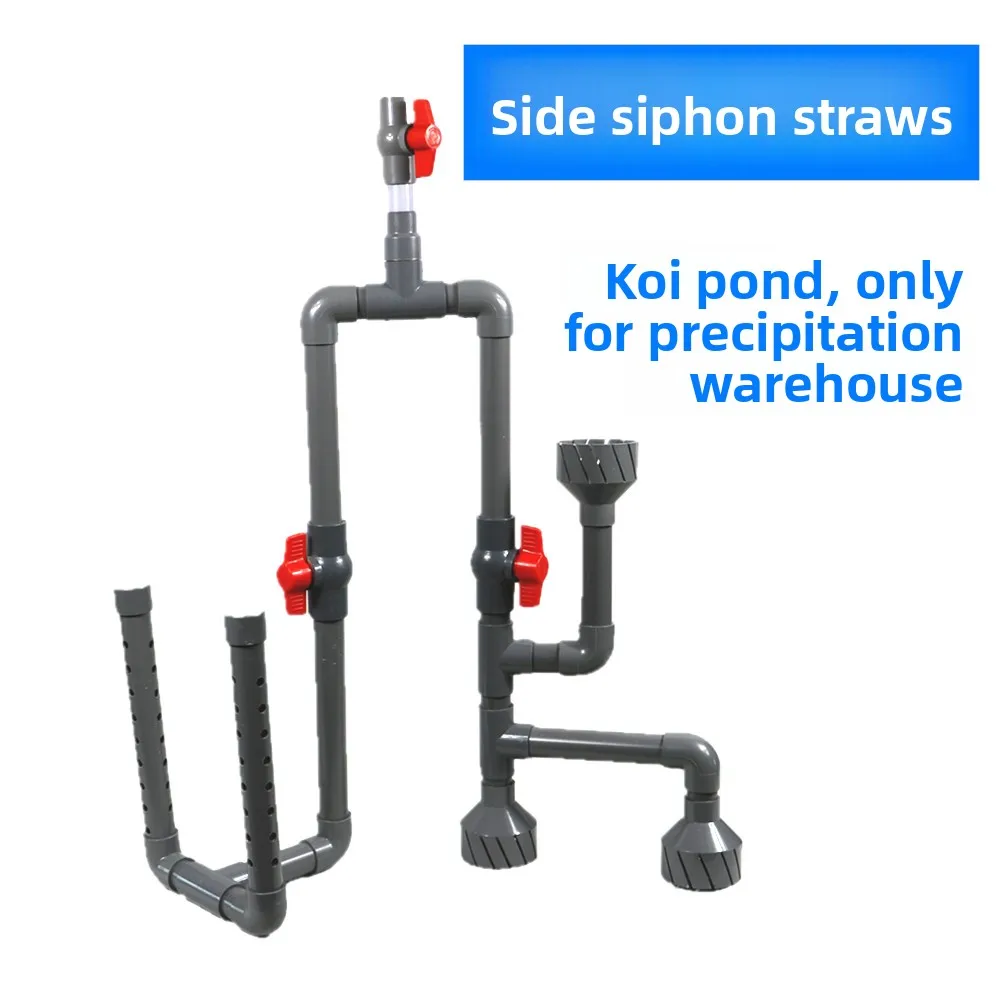 Aquarium Side Filter Kit Complete Siphon System for Sump with Surface and Bottom Suction