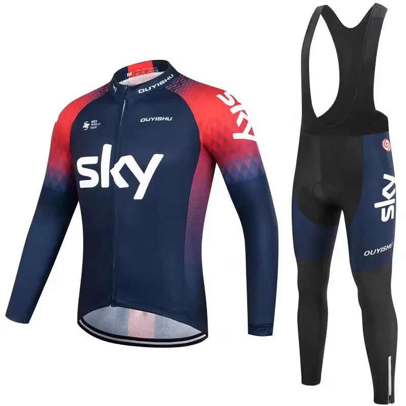 

Long Cycling Set Jersey Mtb Bib Shorts Men Distance Sweatsuit Leg Men's Pants Padding Bicycle Clothing Sleeve Bike Summer Man