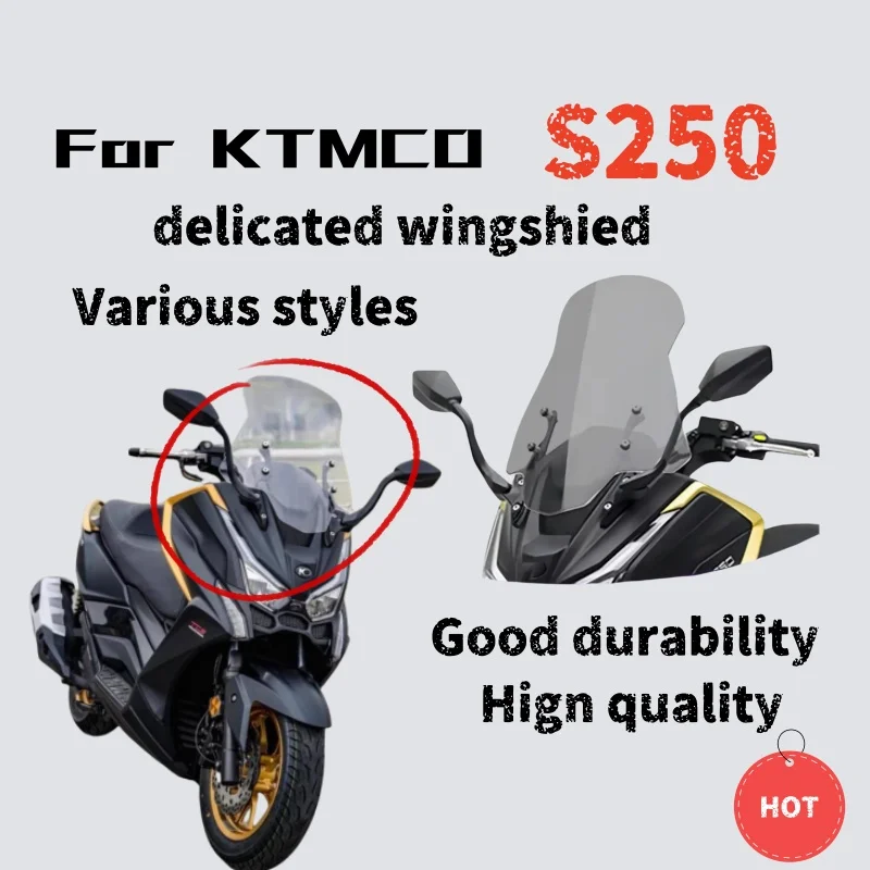

For KYMCO S250 modified windshield accessories enlarged and widened front windshield modification