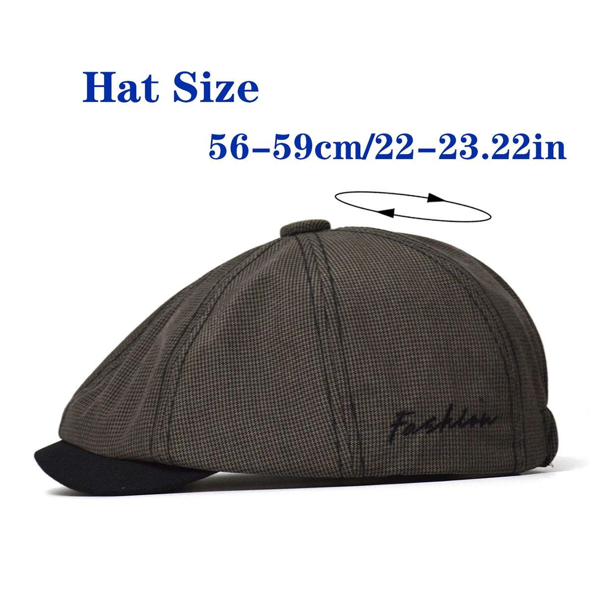 Man Vintage British Big Size Octagonal Hat Spring Summer Cotton Newsboy Cap Women Men Fashion Painter Berets Cap