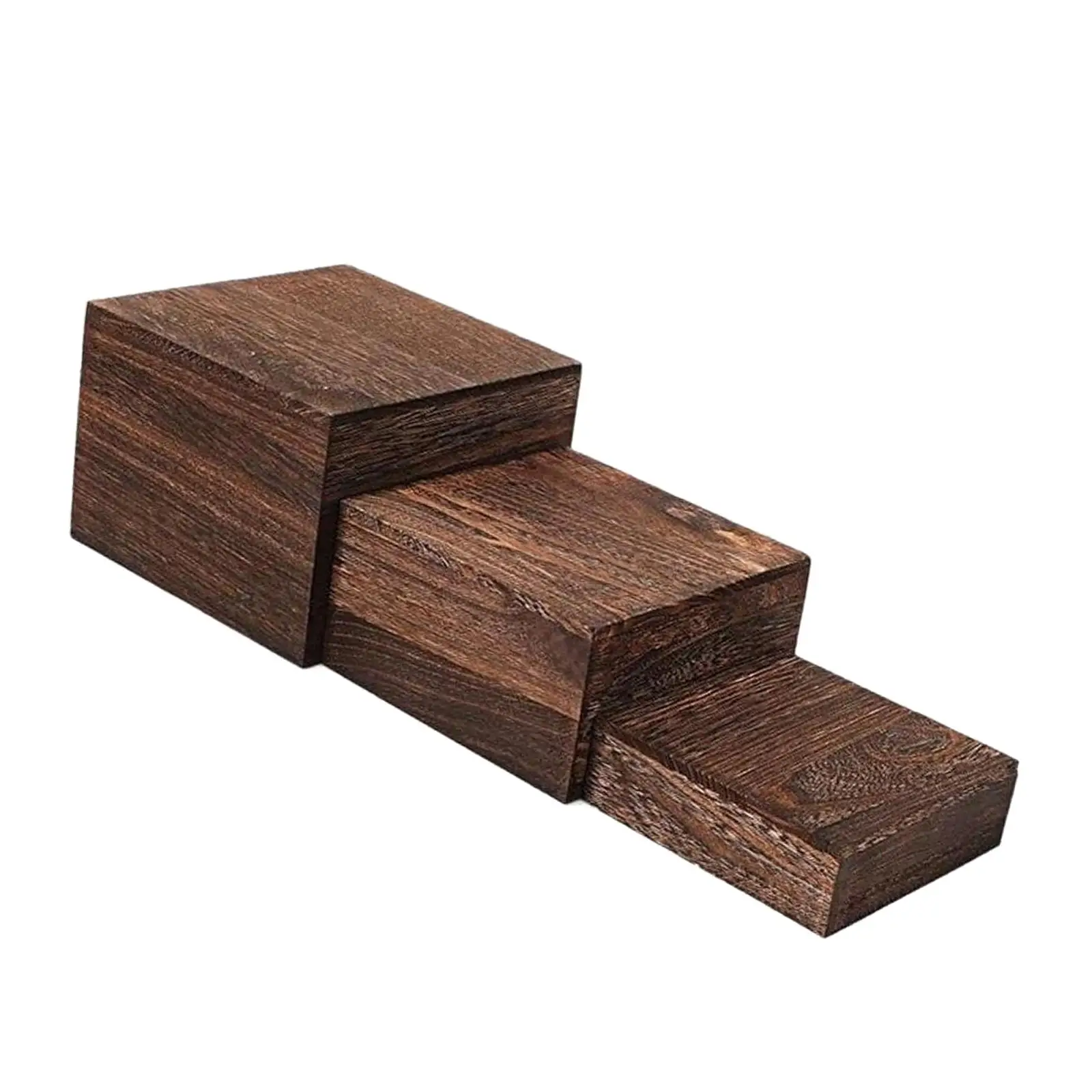 Multi Purpose Wooden Cake Cupcake Stand Stackable Buffet Risers Party Decoration for Birthday Wedding Table Organizer