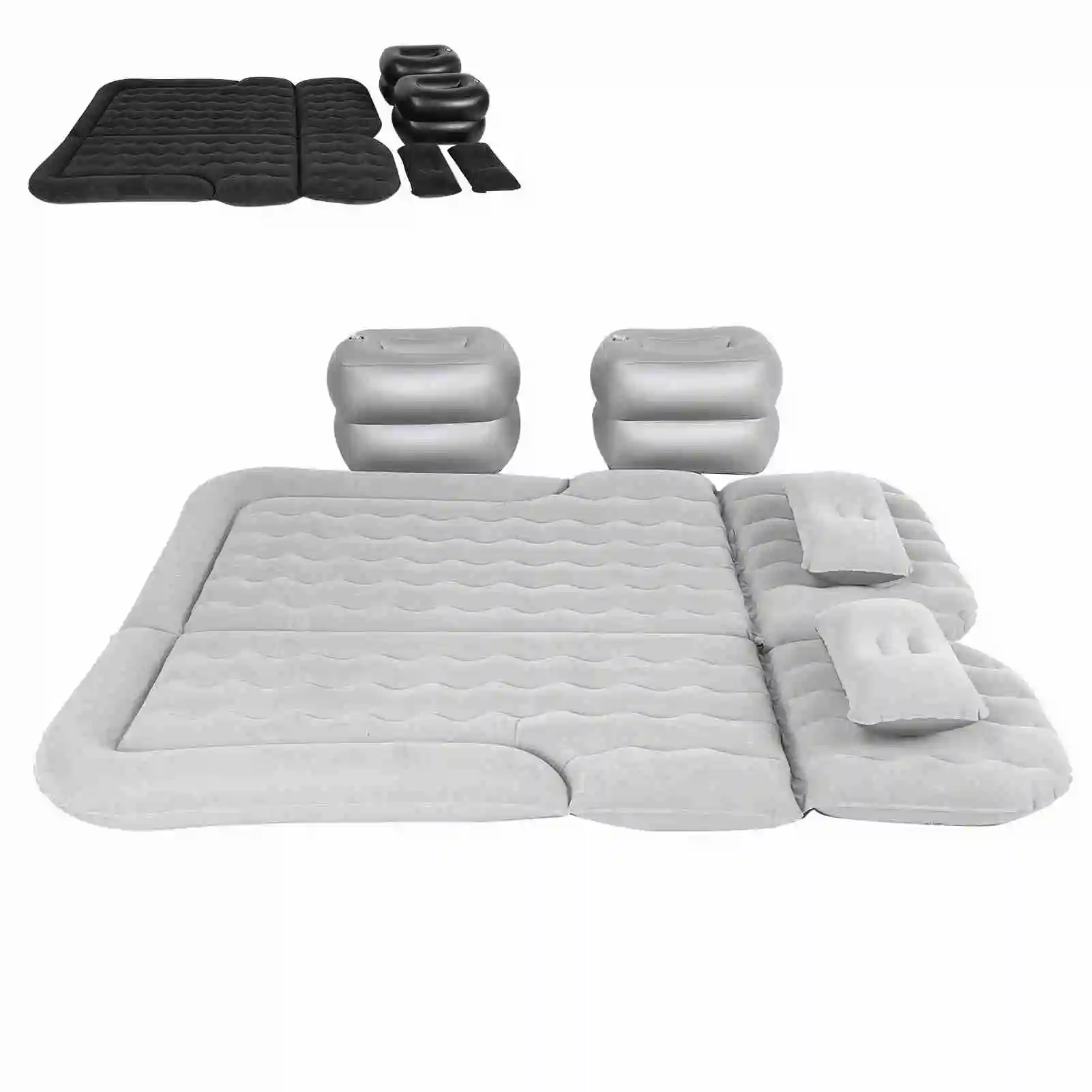 Car Air Mattress Vehicle Inflatable Thickened Travel Bed Sleeping Pad Great Resilient Automobile Camping Accessories 174x126cm