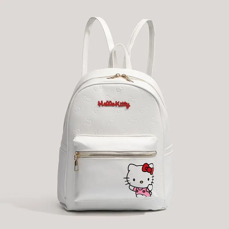 Plecak Dziewczęcy Sanrio Hello Kitty Tornister Uczennicy Torba Podróżna PU Wszechstronny Kawaii Anime Kreskówka Modny Nowy Styl Casualowa Torba