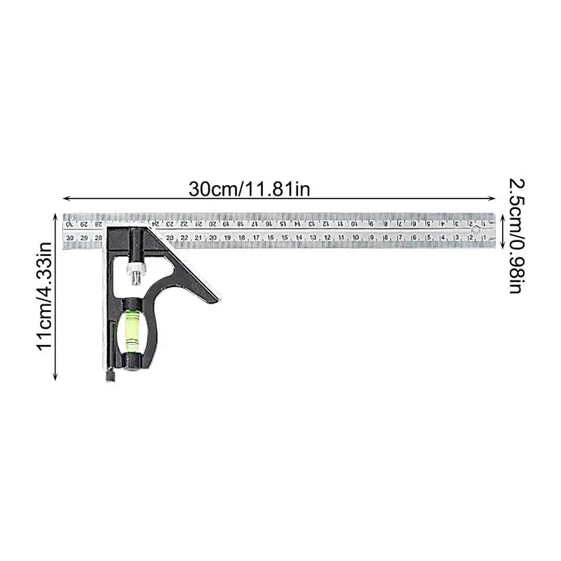 Framing Square Ruler Stainless Steel Marking Ruler Multifunctional Ruler For Woodworking Marking DIY Handicrafts For Carpenter