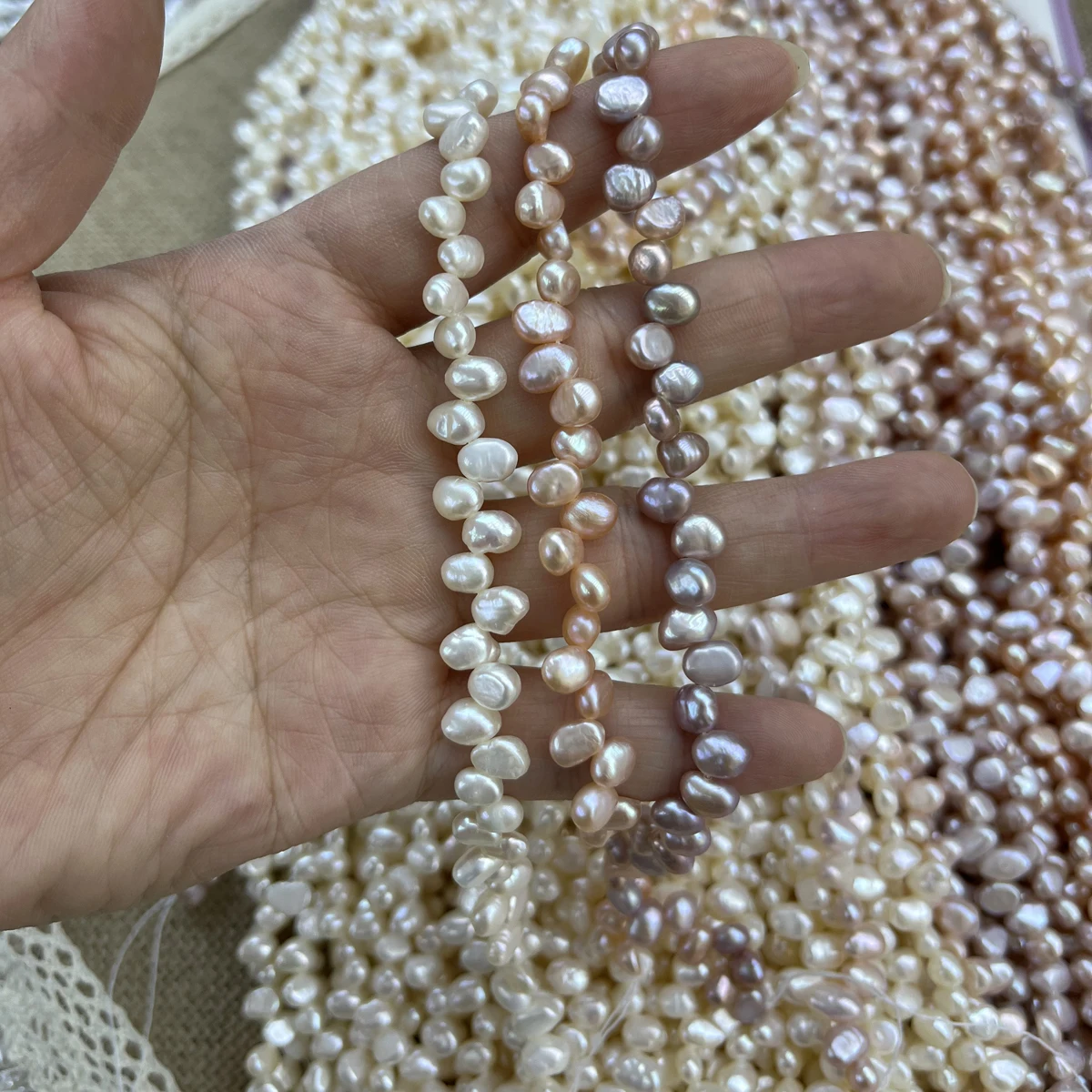 

Natural Freshwater Pearls AA High Quality Semi-finished Loose Beads for Jewelry Making DIY Necklace Bracelet Accessories