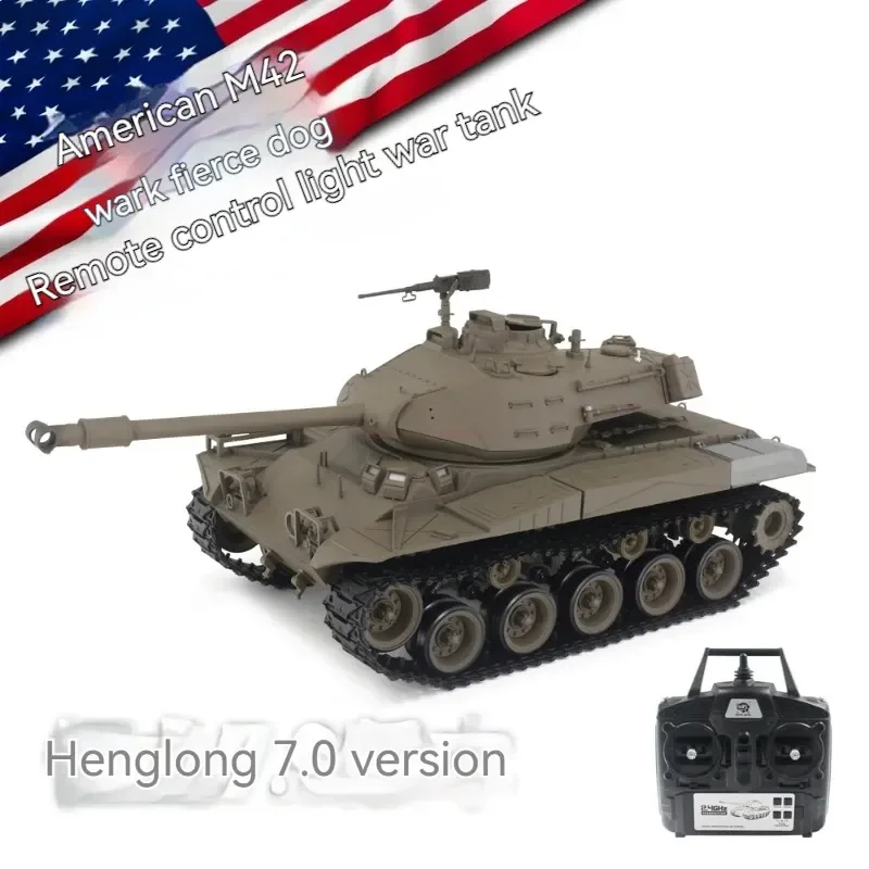 Henglong 3839-1 Simulation Track Model Remote Multifunctional Main Battle Competition Light Combat Tank Children's Control Toys