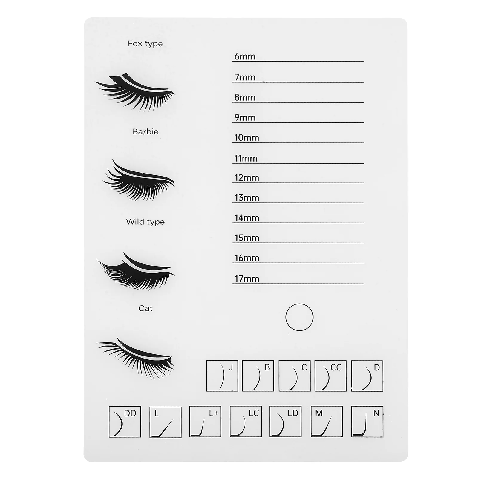 Planche de greffe de faux cils en acrylique, outil de support de cils, accessoires essentiels, évaluation, palette pour extensions