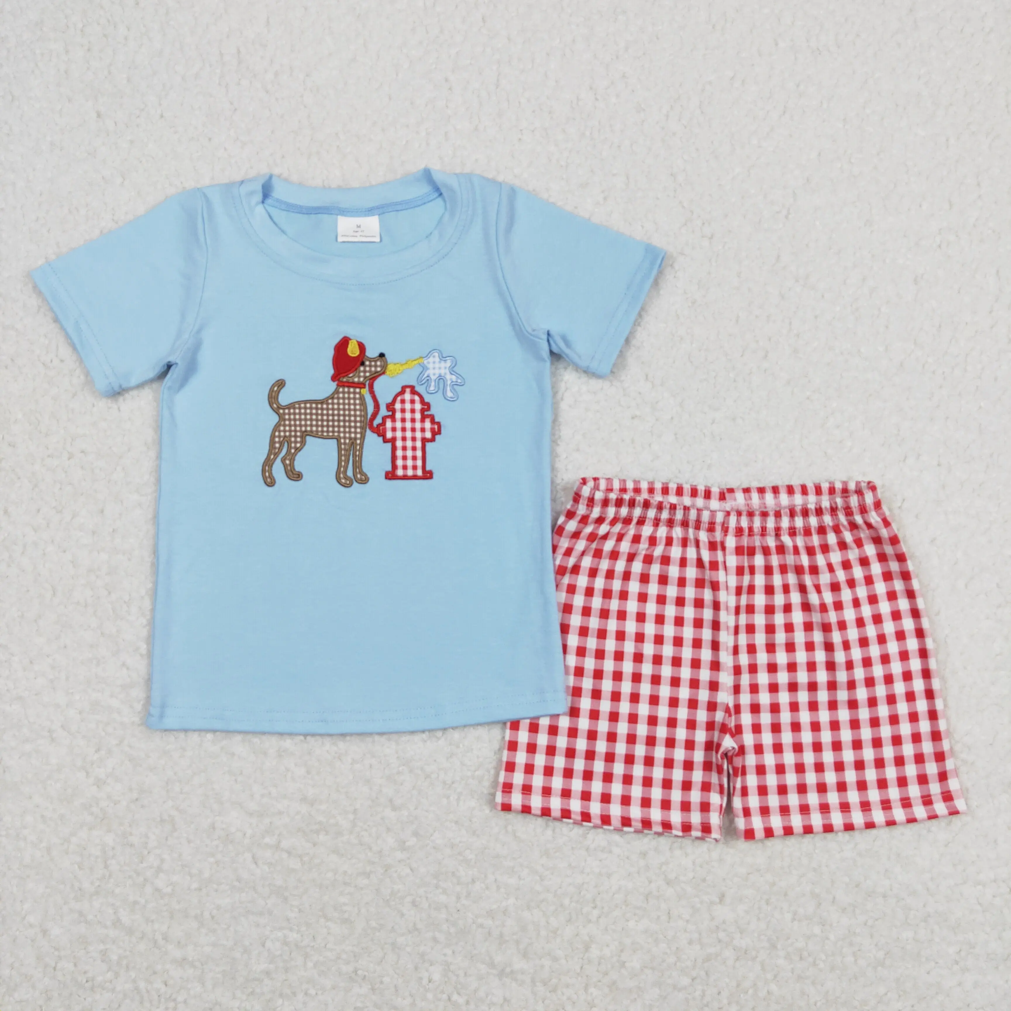 

SR1035 New Arrival Toddler Clothes Short Sleeve Top With Shorts Set Kids Boys Summer Outfits