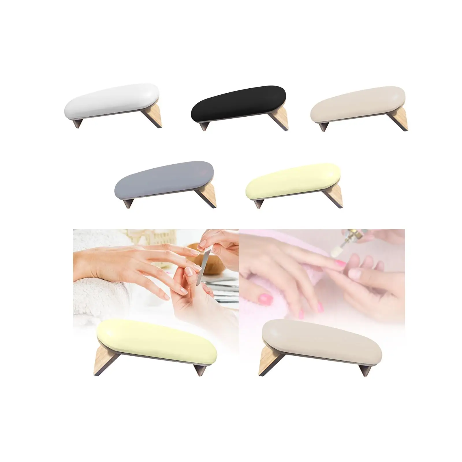 Reposabrazos para uñas, accesorios para decoración de uñas, herramienta plegable para salón de manicura doméstico