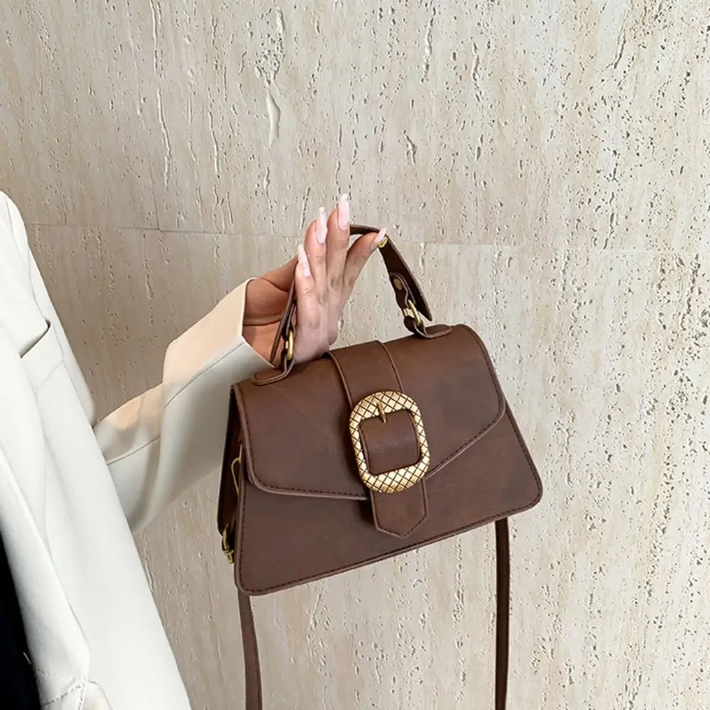 

Luxury Design Fashion Single Shoulder Underarm Bag Crossbody Retro Small Square Bag PU High Quality Chain Shoulder Bag