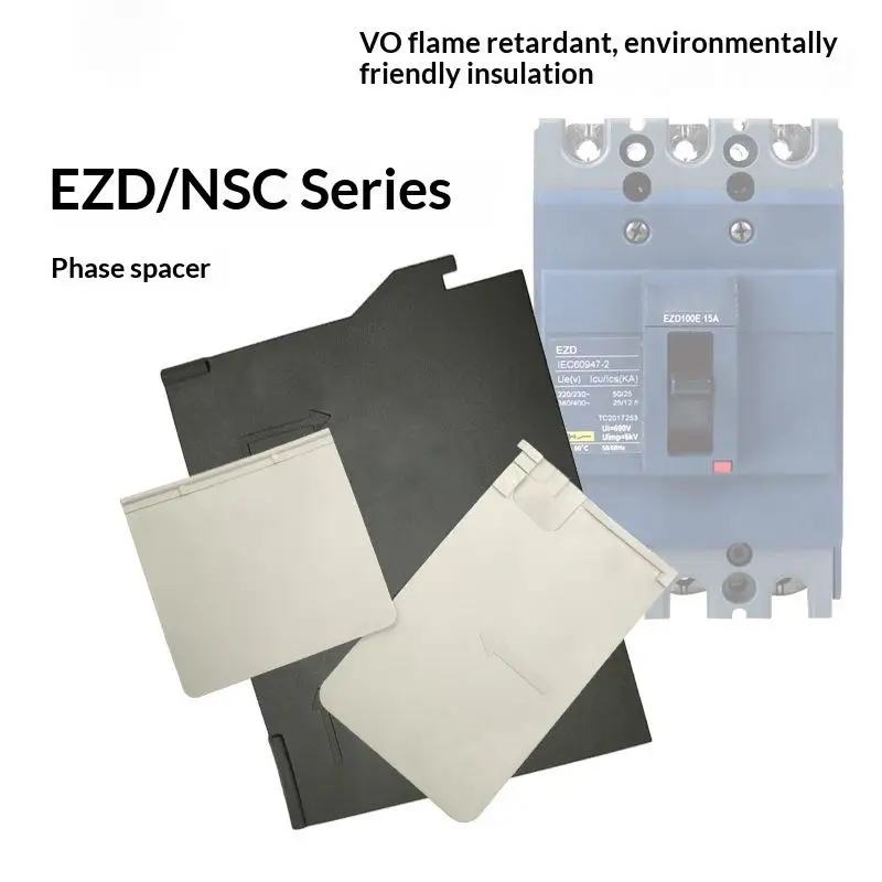 Disjoncteur de série EZD NSC, espaceur de phase V0, barrière isolante ignifuge EZD(NSC)60/100 EZD160/250 EZD(NSC)400/630, 5 pièces