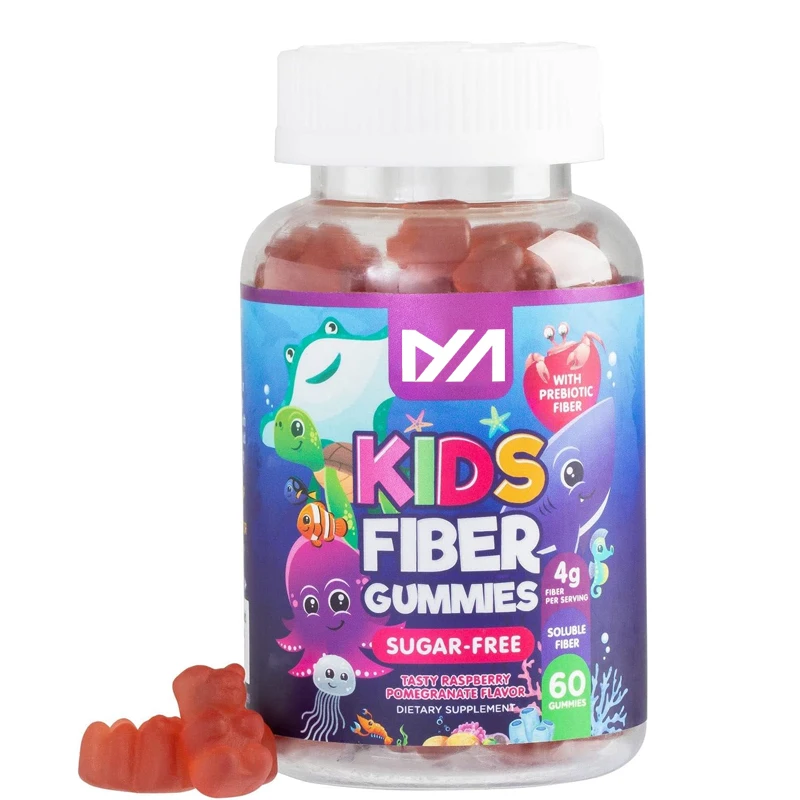 Children\'s fiber gummie bear supplement - supports digestive health and immune support - Nature\'s plant-based vitamins