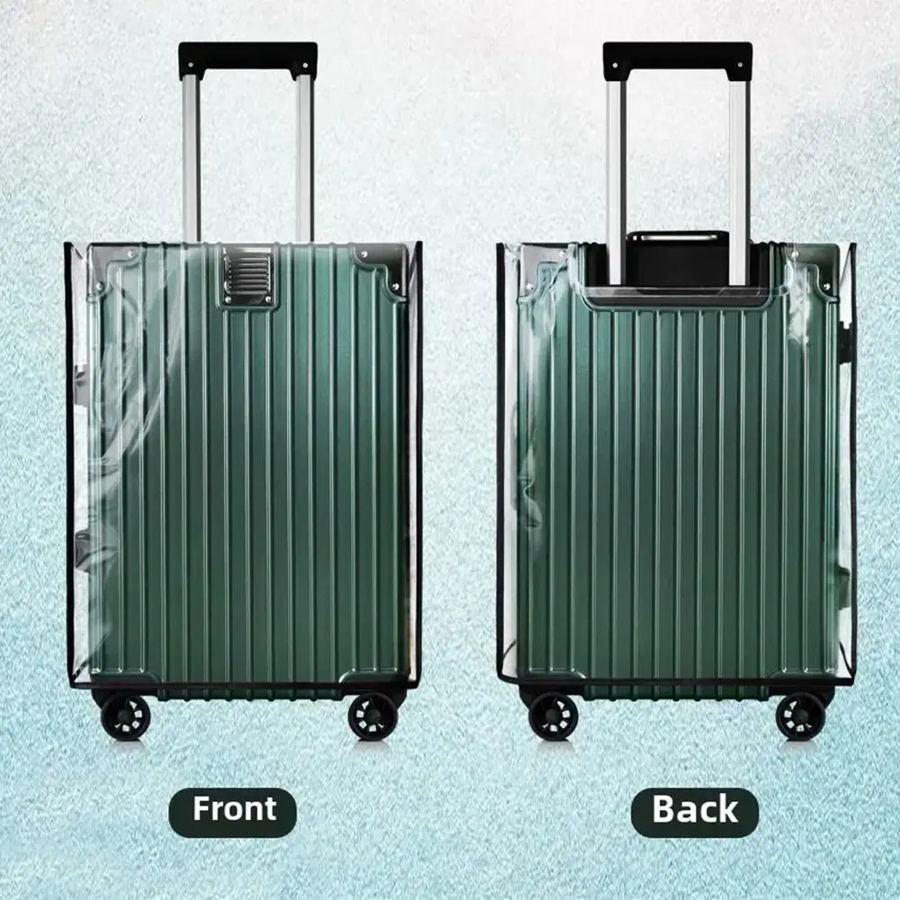 18-30 Inch Travel Luggage Cover Transparent PVC Luggage Protector Cover Dustproof Waterproof Suitcase Protector Cover Luggage