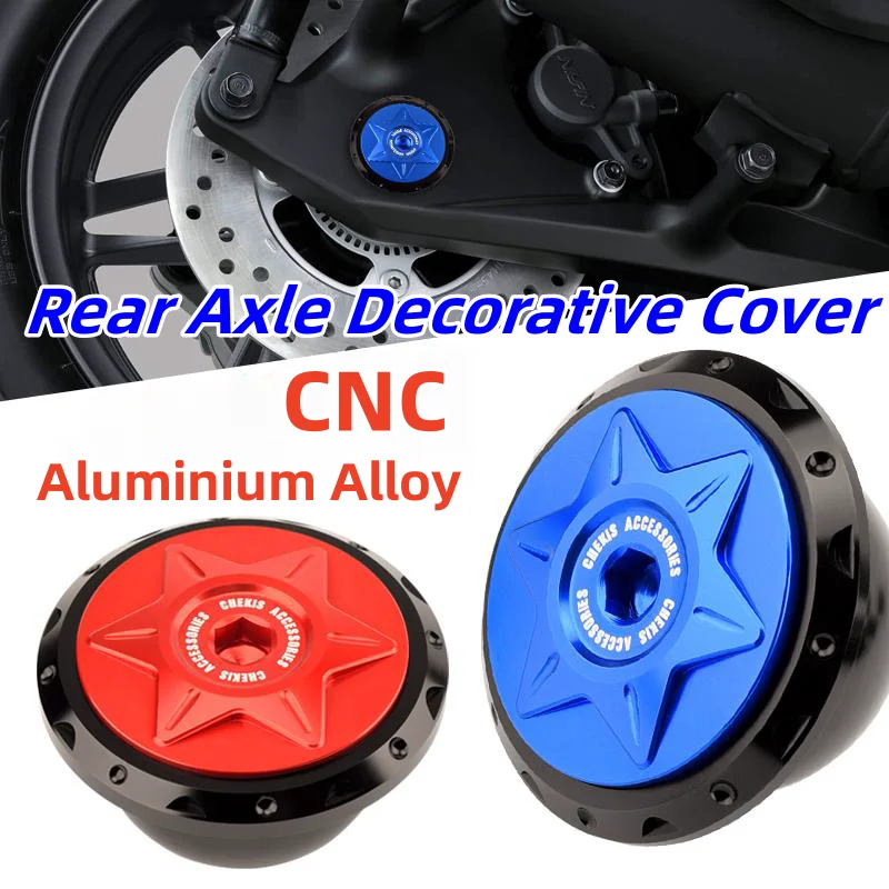

Chekis Genuine Motorcycle Accessories Are Suitable for Honda Forza350 Nss350 Adv350 Sh350I Modified Rear Axle Decorative Cover Rear Wheel Nut Large Nut Protective Cover