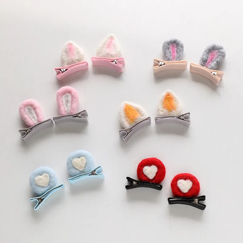 

2pcs/lot Cute Cat Ear Children Hairpin Sweet Bangs Clip Broken Hair Clip Sequined Women Girls Hair Accessories