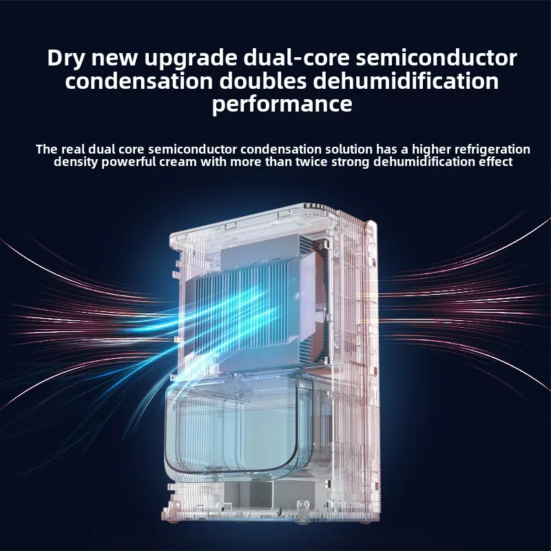 Deumidificatore a semiconduttore 24H/500ml, piccolo deumidificatore per camera da letto domestica, deumidificatore, deumidificatore per asciugatura
