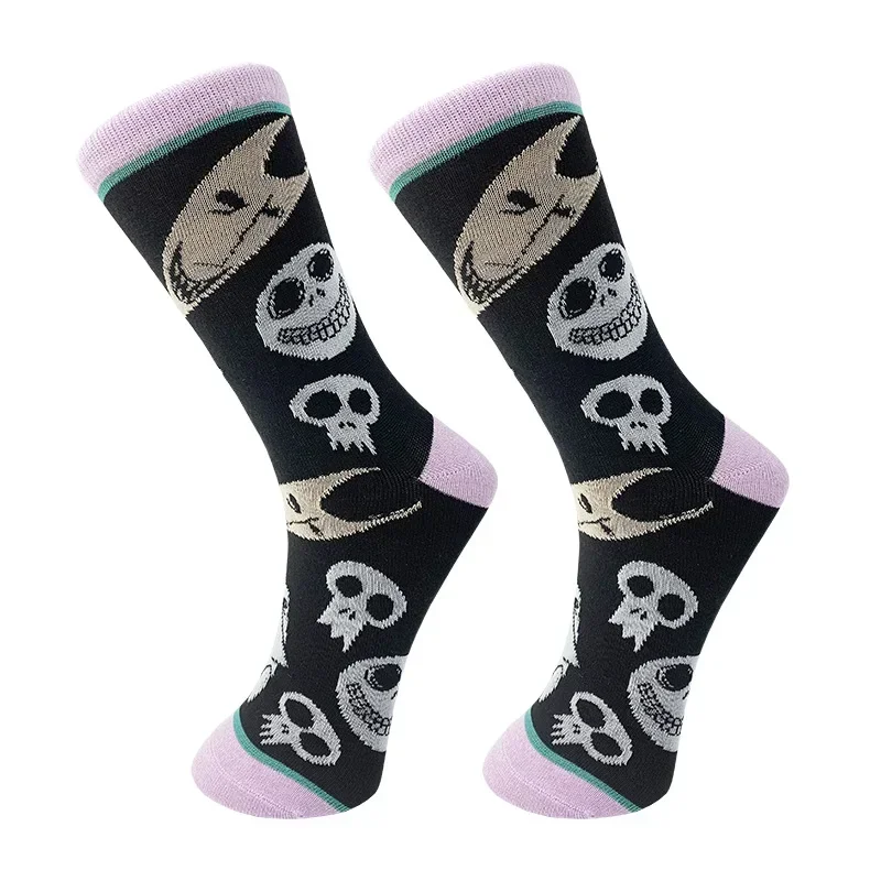 Nightmares Before Christmas Cotton Socks Jack Sally Cartoon Figure Human Skeleton Stocking Men Women Adult Winter Warmth Cosplay