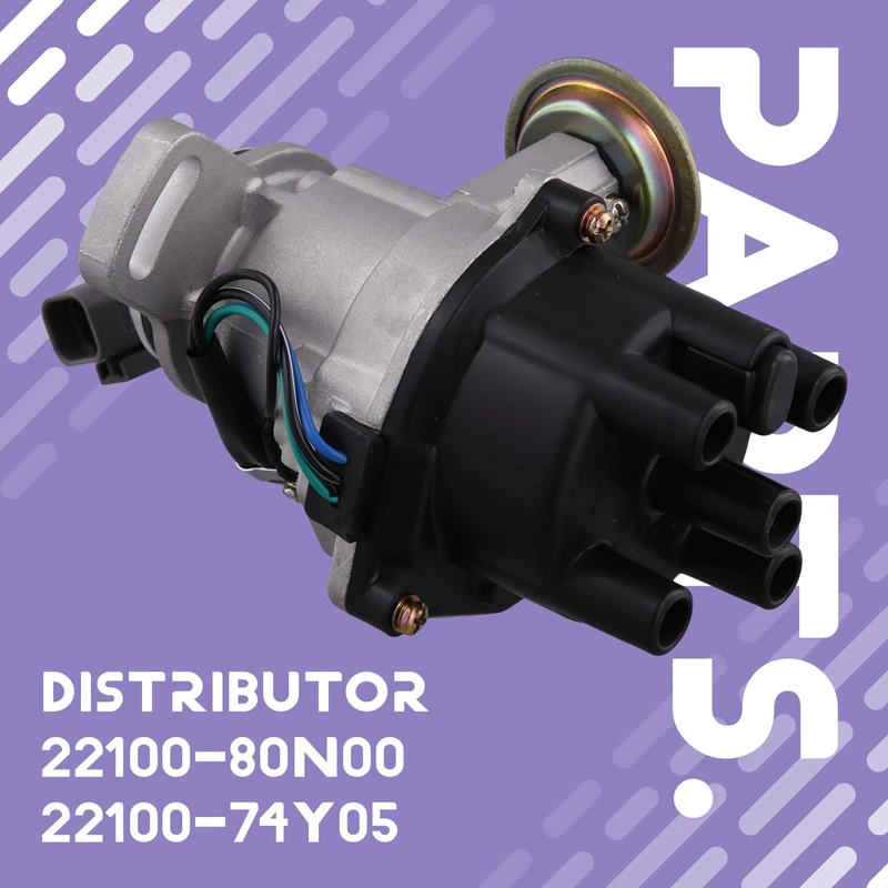 Super Sale Car Distributor 22100-80N00 22100-74Y05 Fit for Nissan Sentra 1.6 GA16 Carb Models Distributor