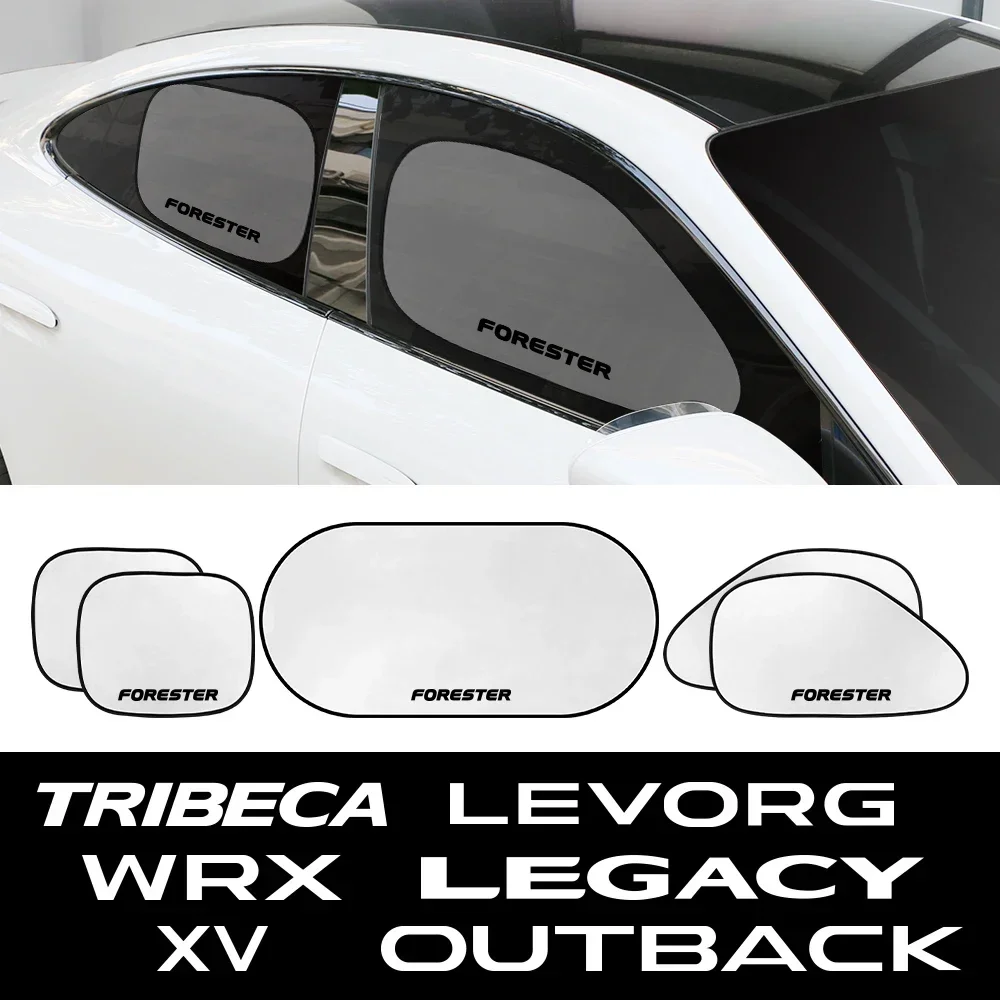 5PCS/Set Car Sunshade Cover Auto Accessories For Subaru Forester XV Outback Legacy WRX Tribeca Levorg BRZ Crosstrek Exiga Ascent