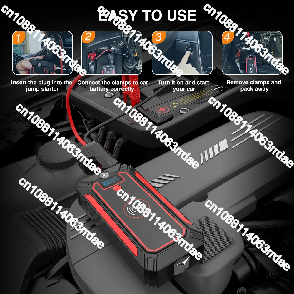 Utrai Car Starter Emeygency Vehicle Tools 2500A Booster with Wireless charging 12V Jump Starter Wholesale OEM Factory