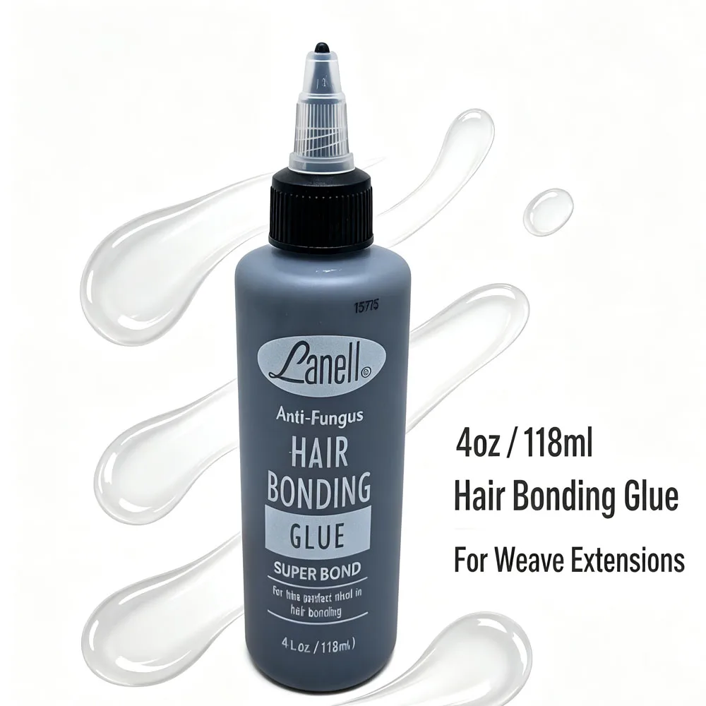 Hair Bonding Glue 118ml Super Strong Hold Adhesive for Hair Extensions & Lace Wigs  Liquid Adhesive False Eyelashes Glue