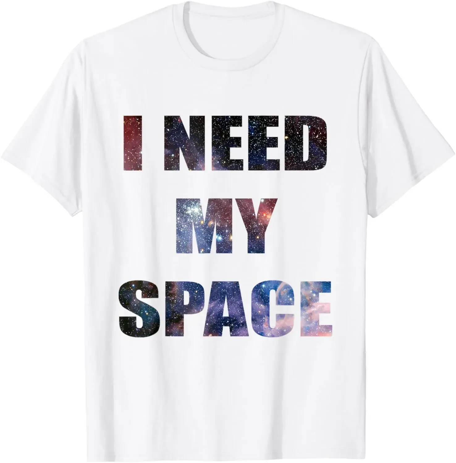 I Need Space Night Sky Funny Astronomy Science Galaxy Stars T-Shirt  Streetwear  Graphic T Shirts  Men Clothing Tops  Camisetas