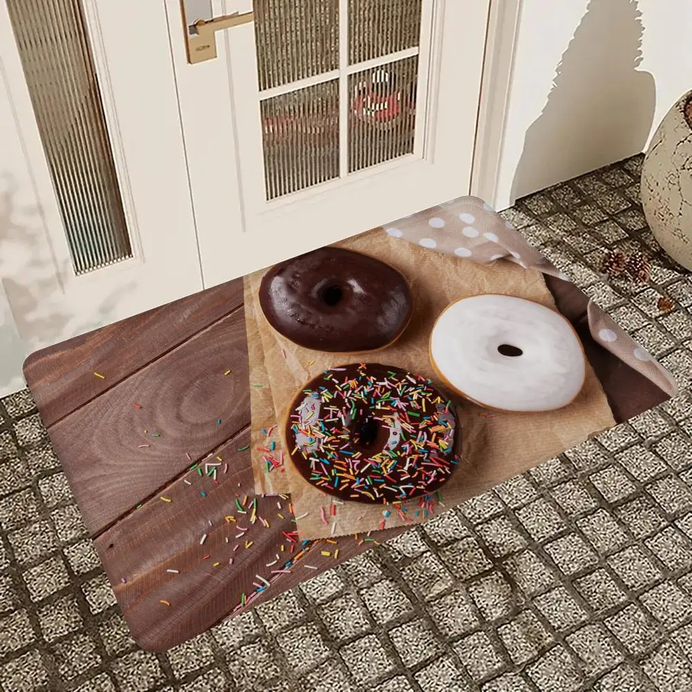 Donuts Floor Mat Entrance Door Mat Nordic Style Home Doormat Bathroom-Toilet Mats Bedroom Hotel Decor Mat