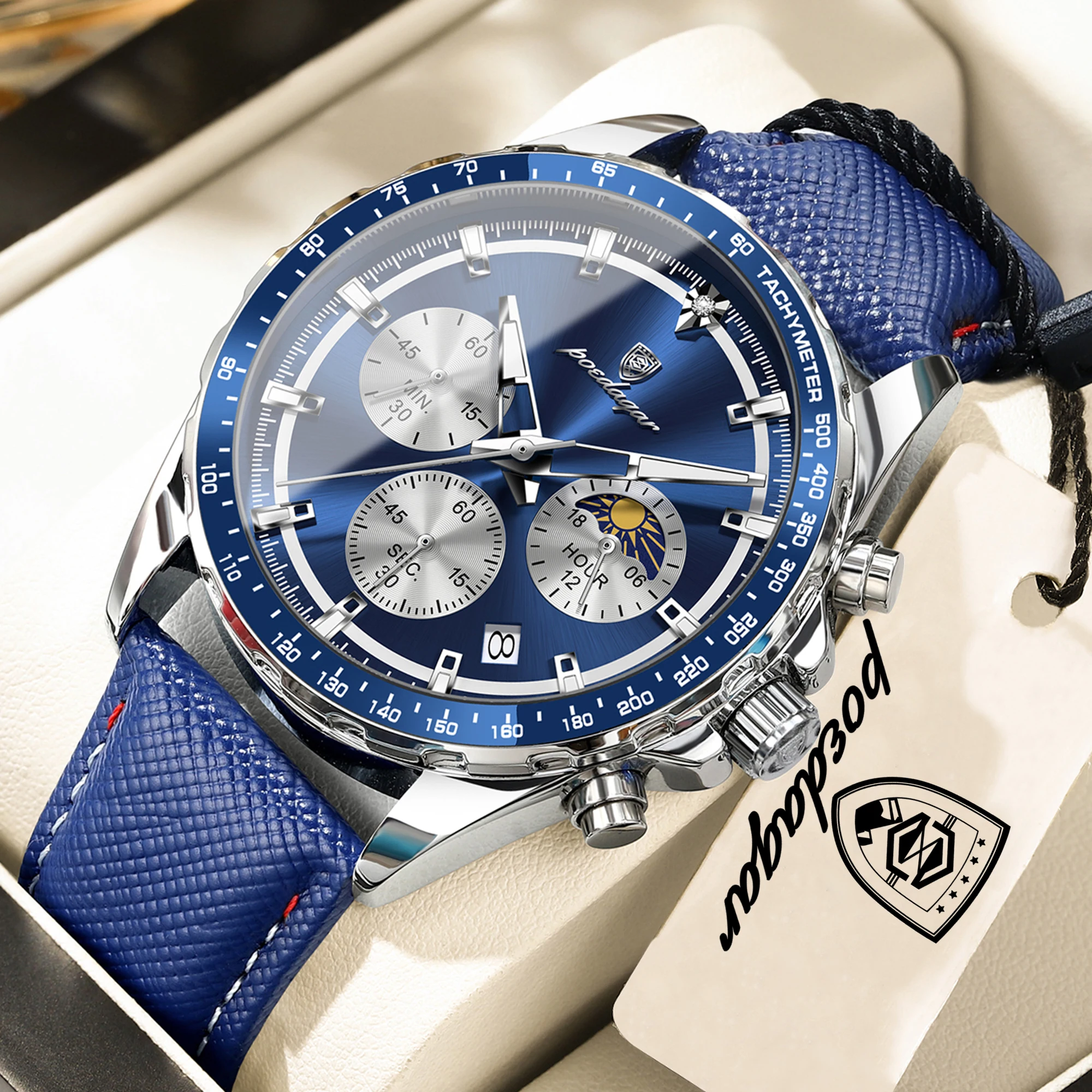 Men'S Fashion Magazine - POEDAGAR Top Sports Men Clock Chronograph