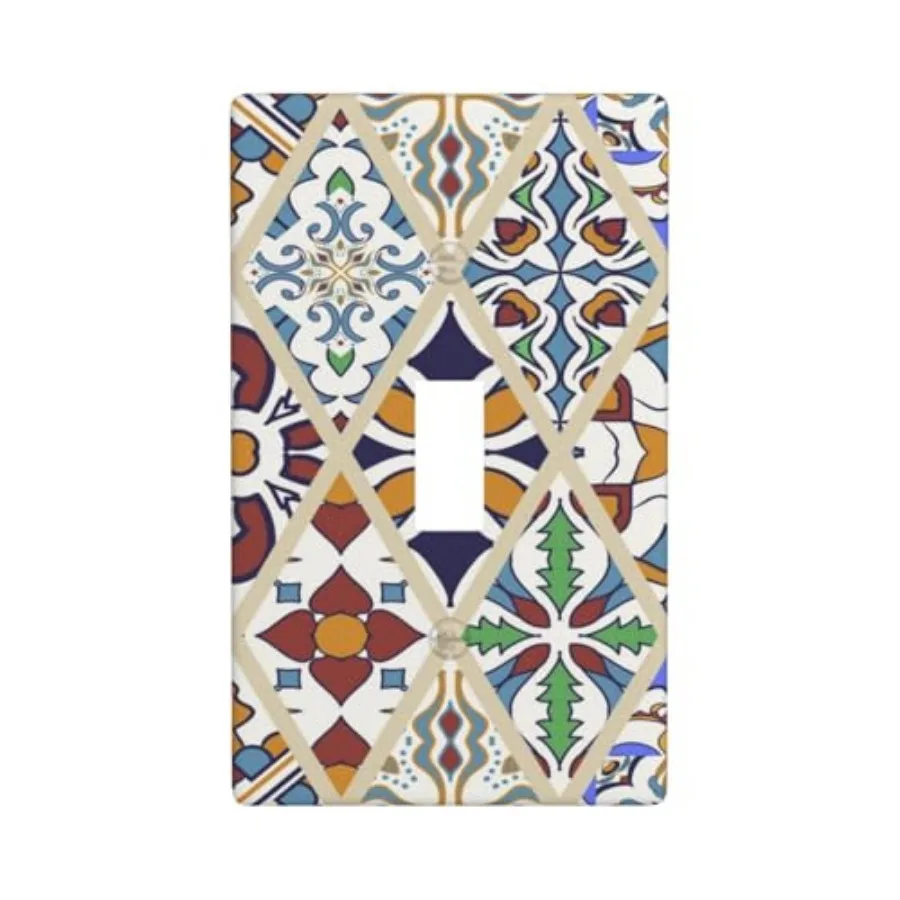 

Light Switch Cover Plates Decorative Electric Outlet Covers Decorator Wall Switch Plate Receptacle Plug Covers 4.5 *.76 Inch