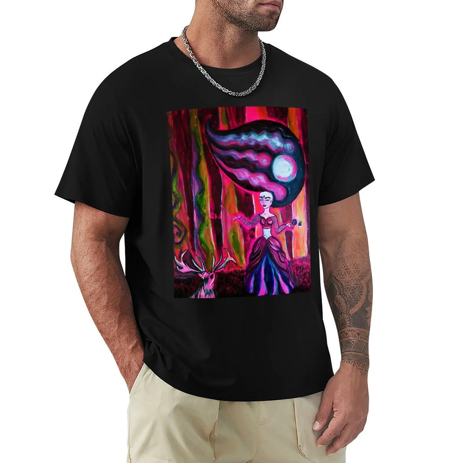 ANIMAL INSTINCT T-Shirt All Match Basic Short Sleeve Top