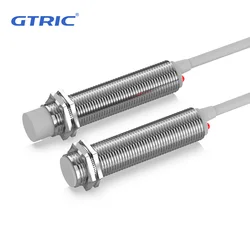 GTRIC M12 Capacitive Proximity Sensor 3-wire DC 10-30V NPN PNP IP65 Flush Non-flush Industrial Non-contact Switch