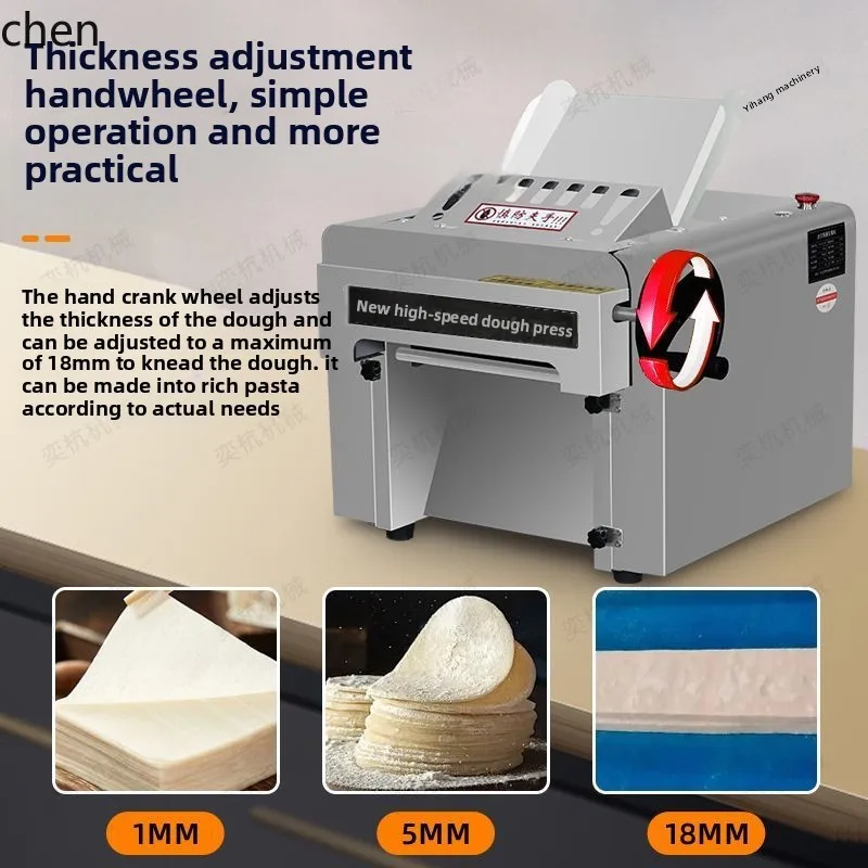 ZML High-Speed Desktop Silent Stainless Steel Dough Pressing Machine Fully Automatic Commercial Kneading Machine