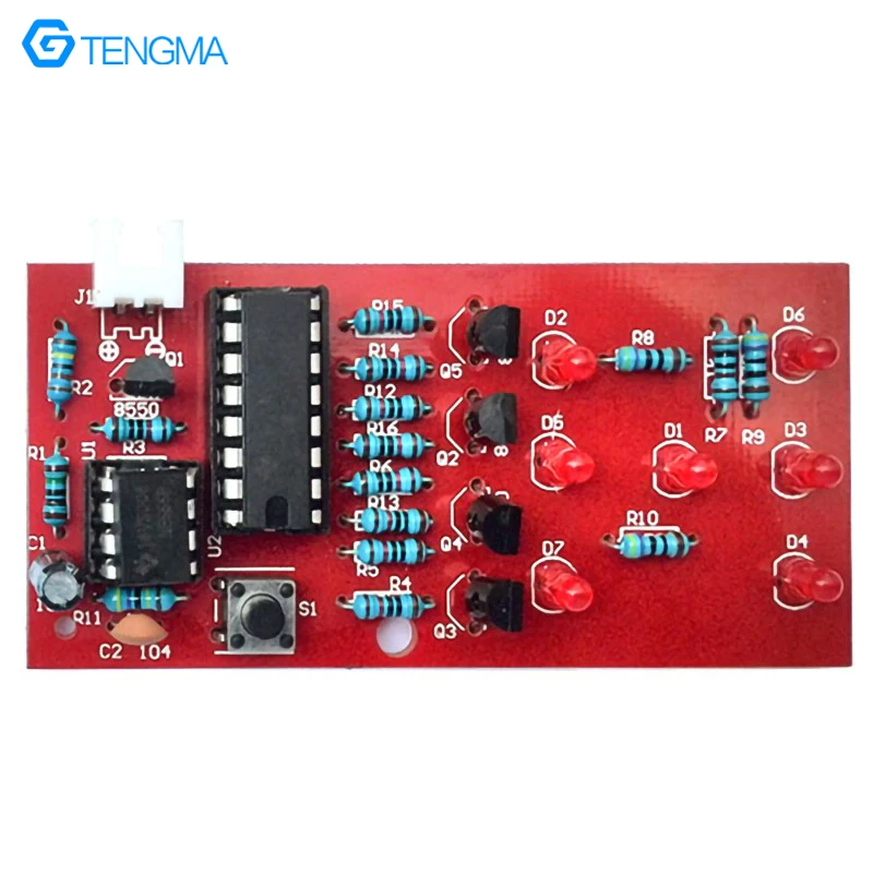 LED Fun Electronic Dice Circuit Board Welding Exercise Kit Experiment DIY Production Assembly Teaching Products