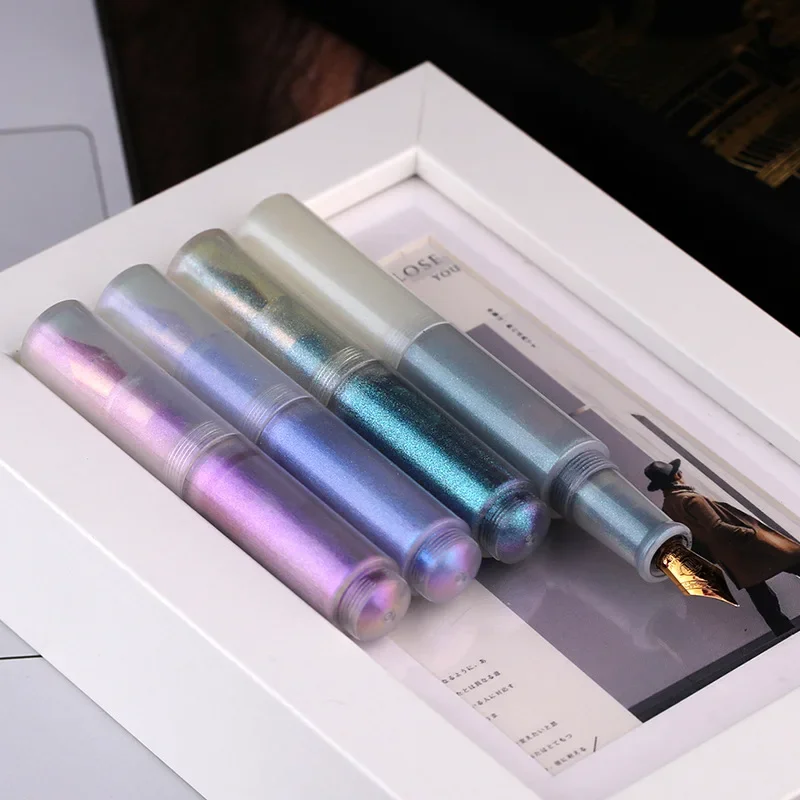 

Majohn Wancai полупрозрачная перламутровая серия мини дорожная карманная авторучка длинный нож перо бизнес-студенческая ручка для письма подарочная ручка