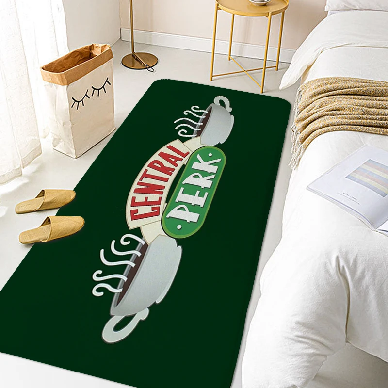 

Carpets for Living Room Friends Central Perk Doormat Entrance Door Bathmat Washable Non-slip Kitchen Rug Hallway Toilet Foot Mat