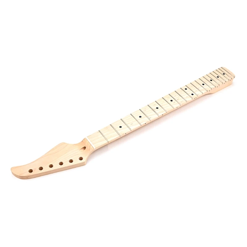 22 Fret ไม้เมเปิลคอกีตาร์เปลี่ยนขอบเรียบ Fretboard กีตาร์ Fingerboard เครื่องดนตรีเครื่องสายอะไหล่