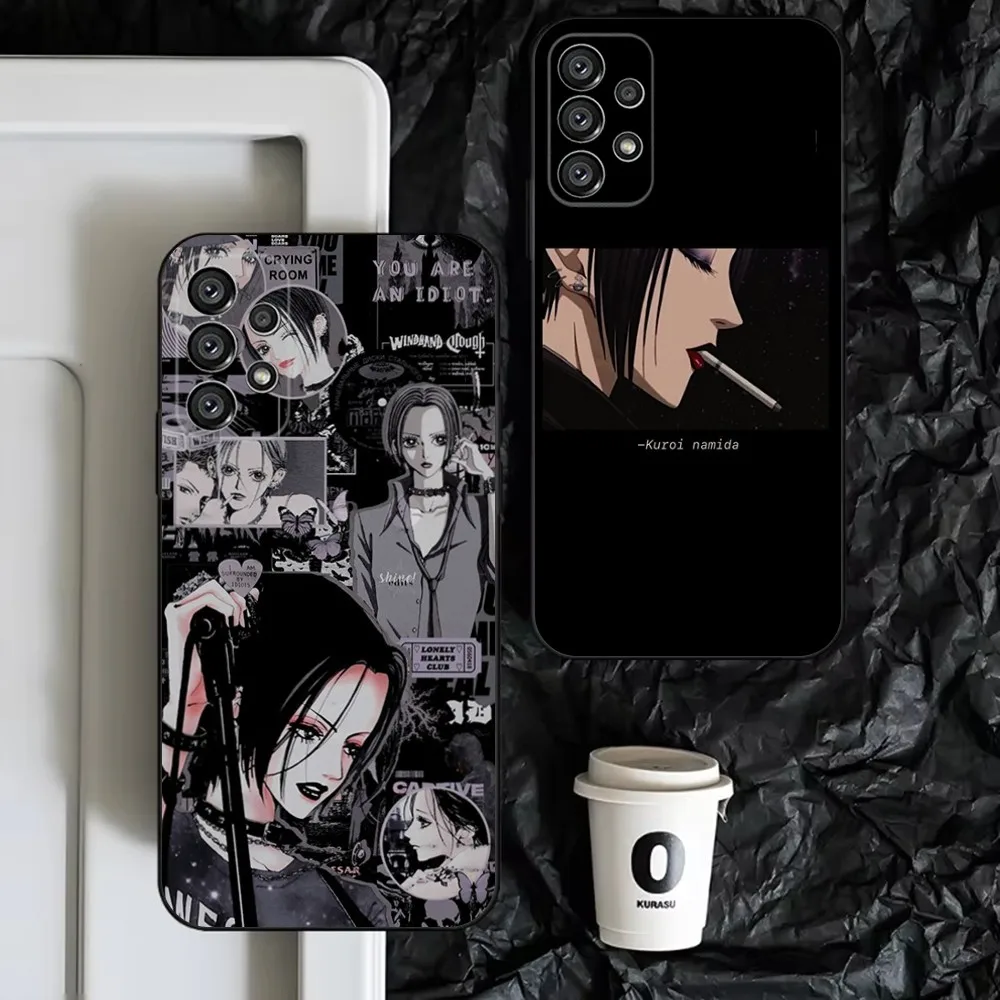 N-Nana Osaki Anime Phone Case For Samsung S25,S24,S23,S22,S21,S20,S10,Ultra,Plus,Lite,FE,Soft Silicone Black Cover