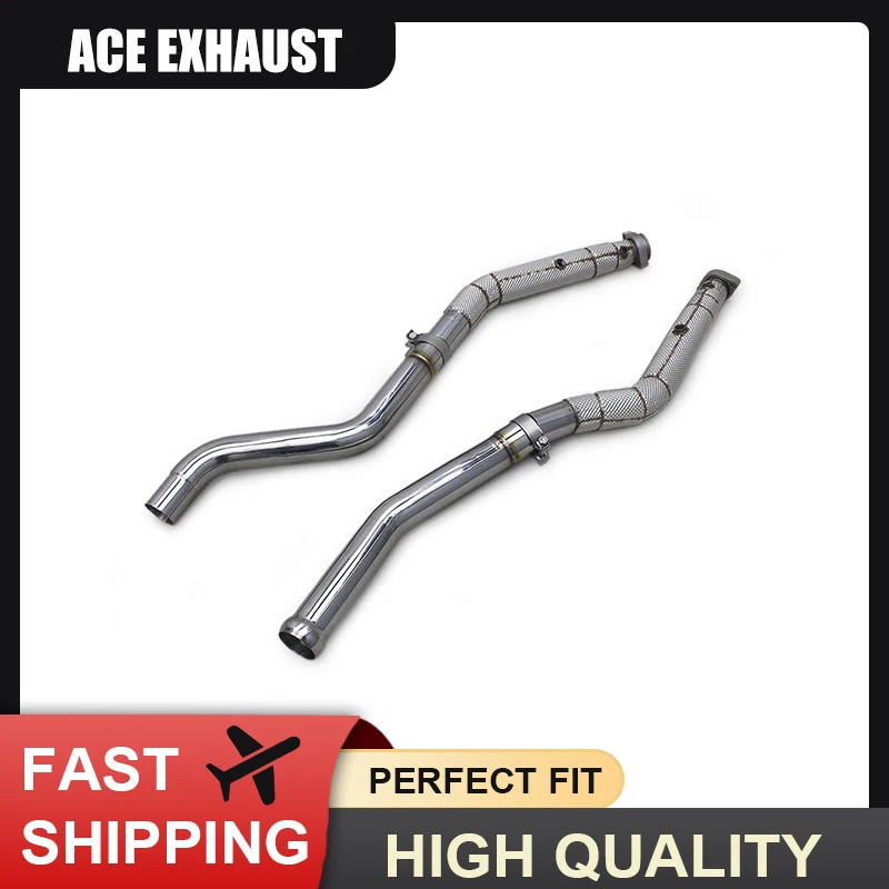 

ACE High Quality SUS304 Exhaust Downpipe for Mercedes Benz GLE63 GLE63S AMG W167 4.0T High Flow Exhaust Header Exhaust Systems