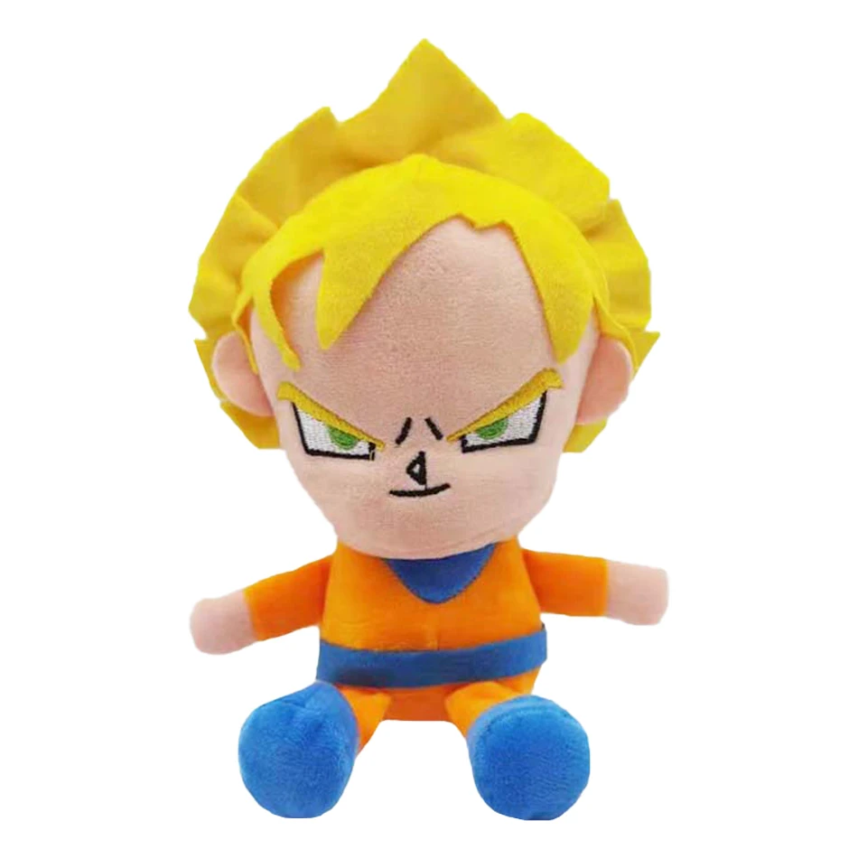 20cm Dragon Ball Z Japan Anime Plush Toys Super Saiyan Goku Vegeta Picollo Trunks Gohan Cartoon Figure Stuffed Dolls Gifts image 2