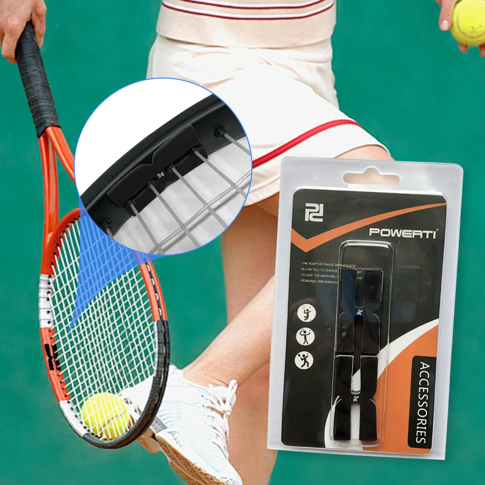 6 قطعة 3 جرام مضرب بدمنتون أشرطة مرجحة سيليكون تنس مضرب بدمنتون شرائط التوازن لملحقات التدريب التنس #4