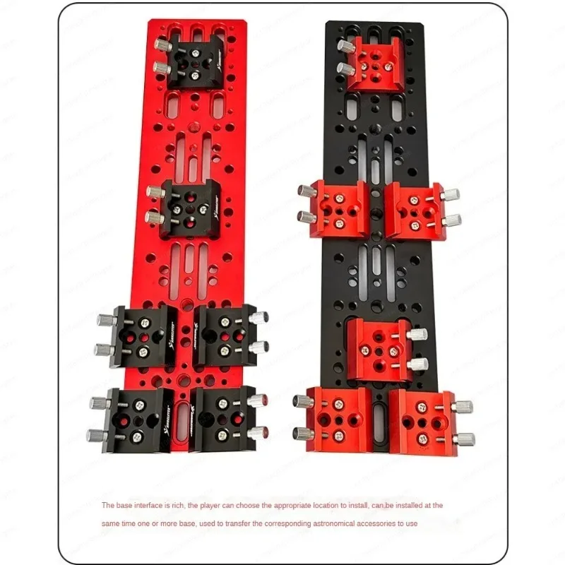 Shrew Dovetail 220/335/440/445mm Wide Track Guide Star Track Equatorial Gauge Hat Tail Plate Telescope Accessories Black/Red view 4